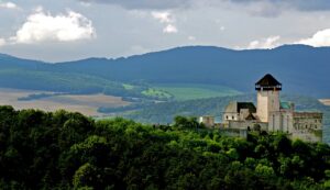 castle, nature, slovakia